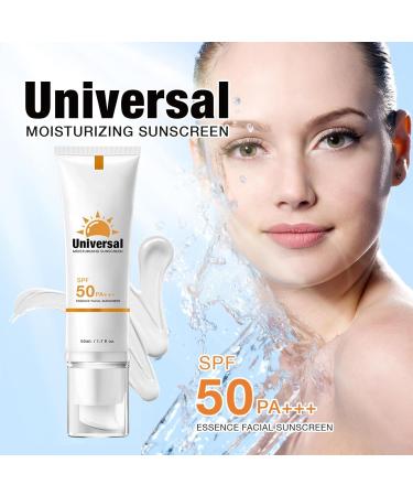SPF 50+ Sunscreen 50ml Non-Greasy Face Sunscreen With 5- UVA & UVB Protection Water-Resistant Hydrating Sun Cream Sun Screen Lotion Sun Body Lotion Sun Block Cream For All Skin Types - Buy Online on SooperMarket.com