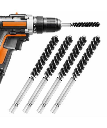 Golf Clubs Head Hosel Brush Golf Shaft Ferrules Brush Stainless Steel Bore Brush Wire Brush Cleaning Tool Electric Drill Wire Brush for Wood and Iron (4)