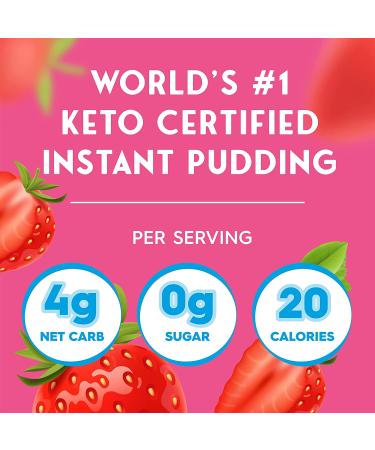 Natural Simply Delish Instant Strawberry Pudding - 1.7 oz | Healthy Dessert - Buy Online on SooperMarket.com