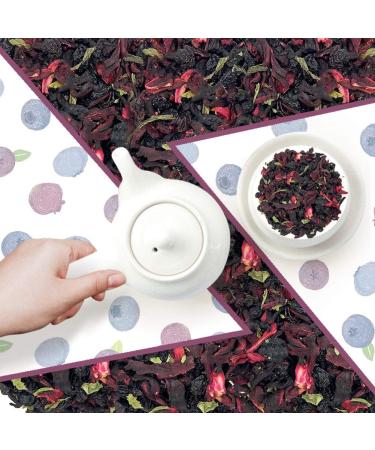 Plant Gift Ireland Spring Fruit Tea Oganic Fruit Herbal Tea All Natural Flavors Loose Leaf Roselle Grapes Blueberries Peppermint Non GMO Vegan Tea Bags Into Iced Tea & Hot Tea 70G/2.5oz - Buy Online on SooperMarket.com