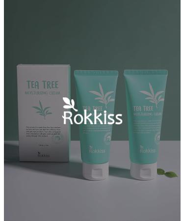 Tea Tree Moisturizing Cream - Hypoallergenic Lightweight Soothing Cream for Sensitive Skin | Strengthens Skin Barrier with Tea Tree Extract & Olive Oil - Korean Skin Care (3.4fl oz - Buy Online on SooperMarket.com
