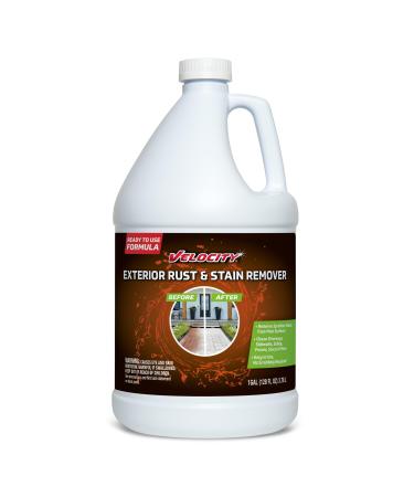 Velocity Exterior Rust Stain Remover - Rust Stain Remover for Concrete Vinyl Siding Decks and more - 1 Gallon