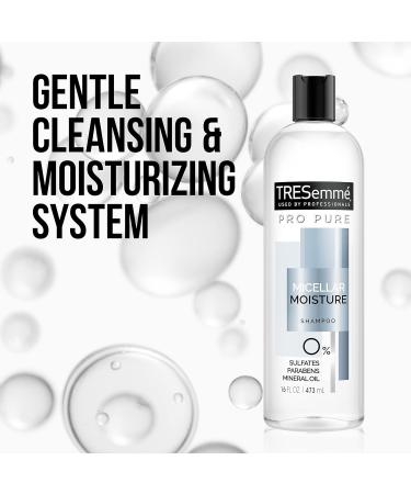 TRESemm Pro Pure Daily Moisture Shampoo 16 oz - Pack of 4 | Paraben & Dye Free | Micellar Moisture Formula - Buy Online on SooperMarket.com
