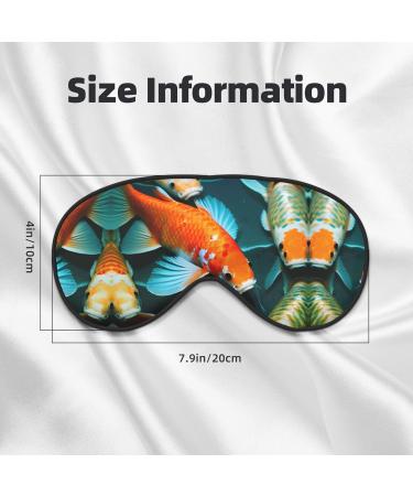 HD Japanese Koi Fish Eye Mask - Soft Breathable Sleep Mask for Women | Perfect for Travel & Relaxation - Buy Online on SooperMarket.com