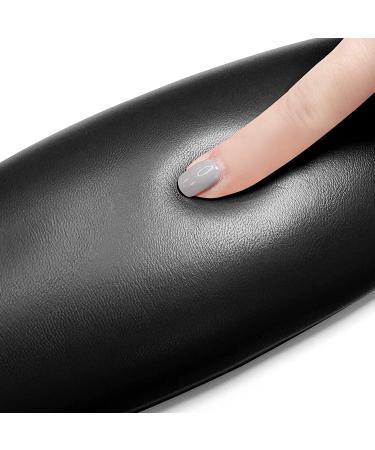 Microfiber Leather Nail Arm Rest - Professional Manicure Hand Pillow for Nail Technicians in Salons - Black - Buy Online on SooperMarket.com