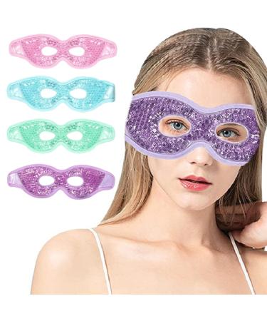 Cooling eye mask gel cooling mask eyes reusable cooling eye mask cooling goggles eyes cool pads for migraines hot cold therapy dry swollen eyes (D)