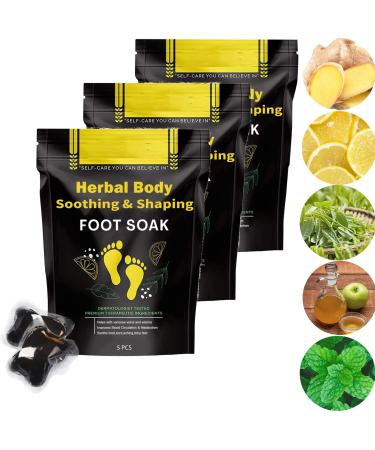 Herbal Detox&shaping Cleansing Foot Soak Beads Organic Herbal Detox & Shaping Foot Soak Beads for Foot Care (3 Pack)