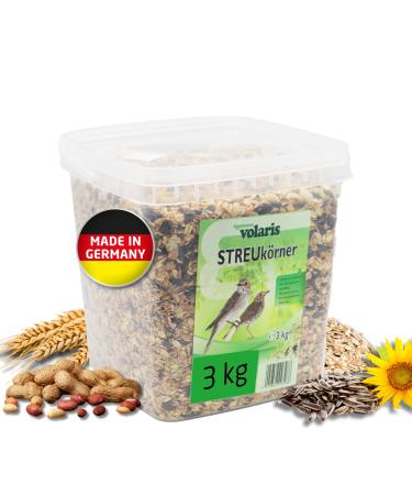 Eggersmann Volaris 3 KG Volaris Streuk rner |Fat- & Energierich |For all types of birds |Bird food wild birds all year round |Wild bird lining sunflower seeds 3 kg (1 Pack)