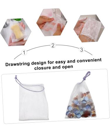 FOYTOKI 160 Pcs Soap Bag Soap Net Soap Bags Mesh Foaming Net Mesh Cosmetic Bag Facial Scrubber Face Nylon - Buy Online on SooperMarket.com