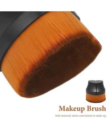 Buy Foundation Brush for Liquid Makeup | Heart Shaped Blending & Buffing Tool for Flawless Finish - Ideal for Self Tanner & Mineral Powder - Buy Online on SooperMarket.com