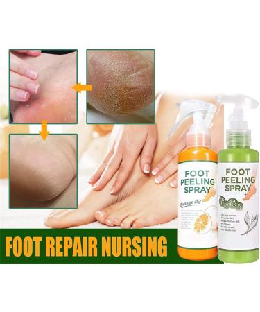 Anushka Foot Peeling Spray Oil | Remove Dead Skin & Calluses Instantly | Exfoliating Hydrating Peel Off Spray (Orange) - Buy Online on SooperMarket.com