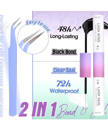 PHKERATA Wispy Individual Eyelashes Extension DIY Kit | C Curl Fluffy Cluster Lashes with Glue, Tweezers, Bond & Seal | Natural Look | 100Pcs 12/14MM - Buy Online on SooperMarket.com