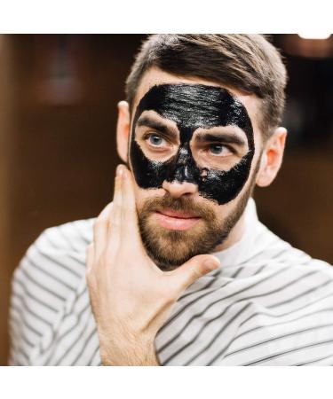 Montagne Jeunesse 7th Heaven Activated Charcoal Black Clay Peel Off Face Mask for Men Cleanse and Detoxify Lifts Away Grime Oil Control - Buy Online on SooperMarket.com