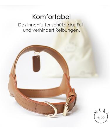 Muki & Co Adjustable Double Dog Dishes - Safe & Comfortable for XS Small & Medium Dogs - Brown (Size XS: 33-37 cm) - Buy Online on SooperMarket.com