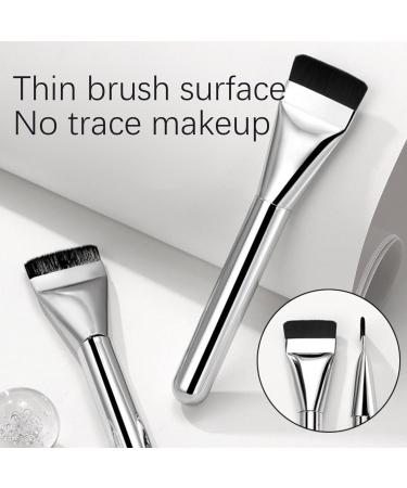 Flat Foundation Brush - Streak-Free Liquid Makeup Brush for Flawless Coverage | Soft Bristles Thin Blade Concealer & Contour Brush - International Shipping Available - Buy Online on SooperMarket.com