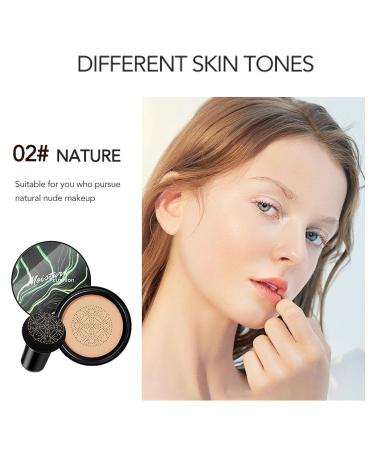 Mushroom Head Air Cushion CC Cream - Long-Lasting Moisturizing Foundation for Even Skin Tone (02# Natural) - Buy Online on SooperMarket.com