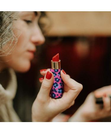 6 Pack Lip Balm Holder Compact Clip-On Neoprene Sleeve - Leopard & Flower Design - Buy Online on SooperMarket.com