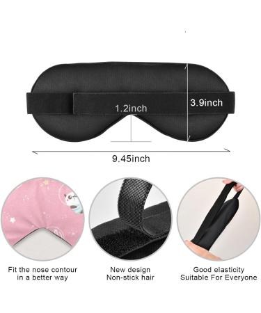 Adjustable Breathable Haskirky Light Blocking Eye Mask for Men and Women - Perfect for Travel, Yoga, Meditation - Cartoon Panda Design for Deep Sleep Comfort - Buy Online on SooperMarket.com