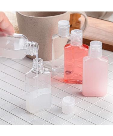 50 Pack Clear 30ml Travel Bottles - Refillable Flip-Top Containers for Camping & Business Trips - Buy Online on SooperMarket.com