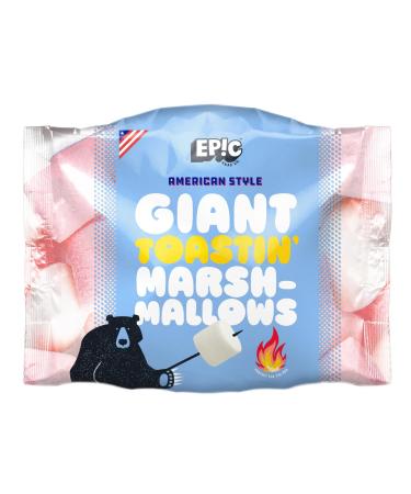 EPIC SNAX CO Giant American Style Pink and White Toastin Marshmallows 500 g (Pack of 1) Giant Toastin' 500g (Pack of 1)