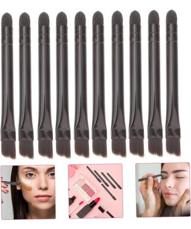 CANIGHT 10 Pcs Eye Shadow Brush Eye Makeup Blush Makeup Brush Dual Sides Eyeshadow Applicator Black Nylon - Buy Online on SooperMarket.com