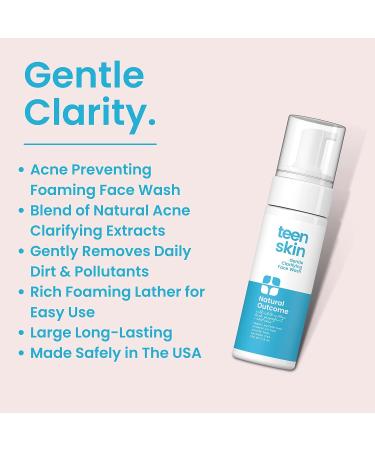 Teen Skin Face Wash - Gentle Foaming Facial Cleanser for Acne Prevention - Natural Ingredients - 5 oz - Buy Online on SooperMarket.com