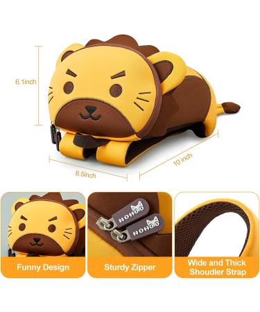 NOHOO Toddler Backpack Leash - Mini Cute Cartoon Animal Waterproof Travel Book Bag for Boys Girls 2-6 Years (Lion) - Buy Online on SooperMarket.com