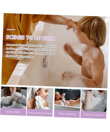 Angoily 6 Pcs Bath Ball Sponges - Kids Foam Sea Sponge & Hydrophilic Body Scrubbers for Spa & Bathing - Buy Online on SooperMarket.com