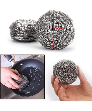 20-Piece Stainless Steel Pot Cleaner Set - High-Performance Spiral Scour Pads for Pans Grills & Stoves - Durable Silver Cleaning Solution - Buy Online on SooperMarket.com