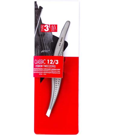 Staleks P-12 Eyebrow Tweezers with PVC Case | Precision Plucking Tool | 9.5 cm Length | International Shipping Available - Buy Online on SooperMarket.com