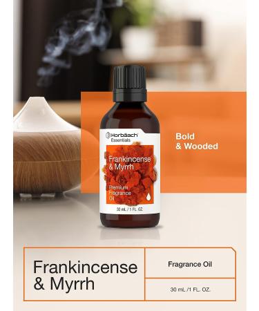 Frankincense & Myrrh Fragrance Oil | 1 fl oz (30ml) | Premium Grade for Diffusers, Candles, Soap Making | by Horbaach - Buy Online on SooperMarket.com