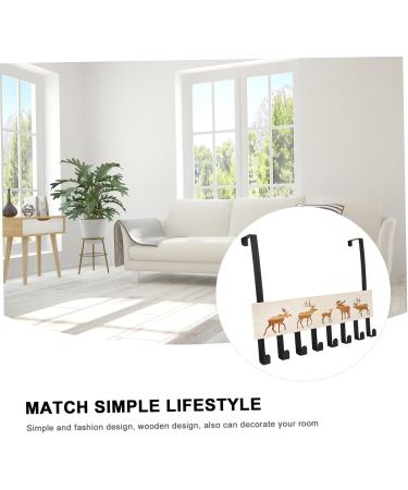 OFFSCH 1pc Solid Wood Door Hook Towel Hooks Coat Rack Stand Holiday Door Hooks Door Hanger Clothing Jacket - Buy Online on SooperMarket.com