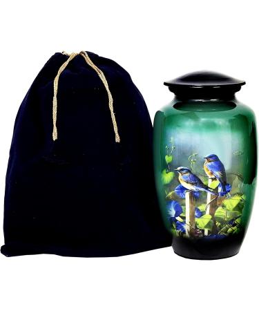 HLC URNS Lovely Humming Bird Adult Cremation Urn for Human Ashes - Adult Funeral Urn Handcrafted - Affordable Urn for Ashes (Adult (200 lbs) 10.5 x 6 Lovely Humming Bird Cremation Urn) - Buy Online on SooperMarket.com