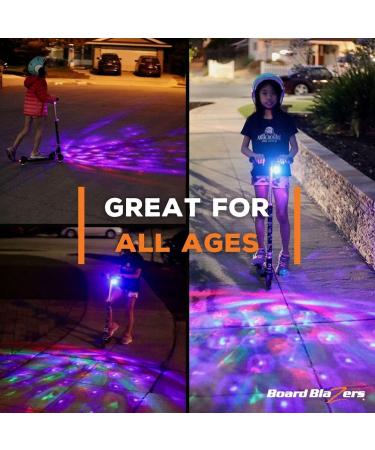 Board Blazers LED Disco Scooter Light - Red/White/Blue Night Riding Accessory for Kids & Adults - Perfect Christmas Gift Stocking Stuffer - Buy Online on SooperMarket.com