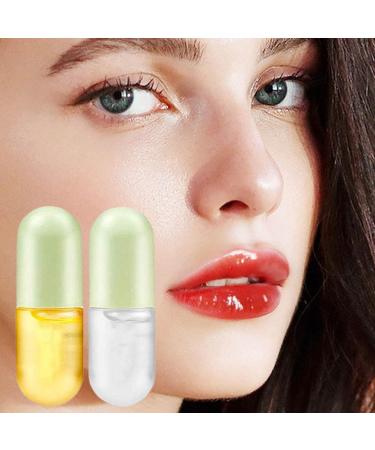 Vigcebit Upholstery Lip Gloss | 2 Series Day & Night Lip Plumper Set - Moisturizing Balm for Full Elastic Lips & Fine Line Reduction - Buy Online on SooperMarket.com