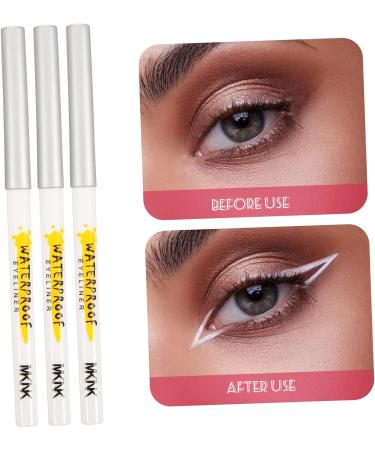 Baluue 15 Pcs White Lying Silkworm Pen Eye Shadow Pen Eye Brightening Highlighters White Eye Pencil Abs - Buy Online on SooperMarket.com