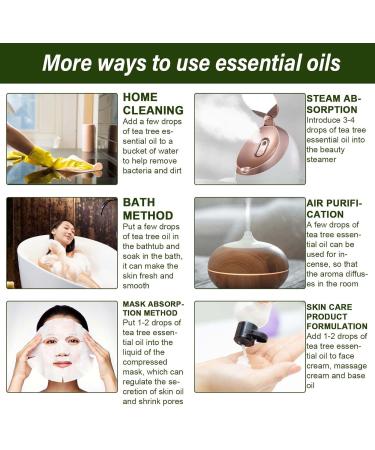 Trendyfave Tea Tree Essential Oils Tea Tree Oil for Skin Anti-Pimples and Acne Moisturizer and Brighten Skin. Tea Tree Oil for Diffuser Humidifier DIY Home Office. Tea Tree Face Oil-10ml - Buy Online on SooperMarket.com