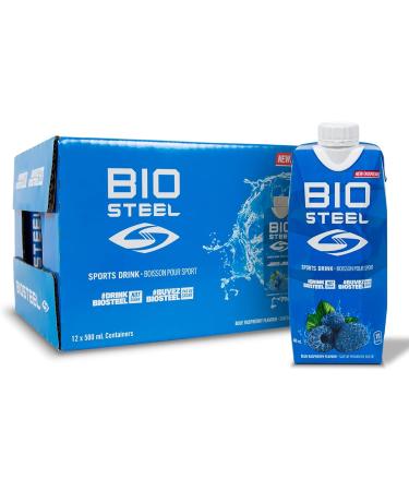 BioSteel Sports Drink Blue Raspberry (16.7 Fl Oz 12-Pack) + Shaker Cup with Wire Whisk (24 Oz) Drink + Shaker Cup 24 Ounce Blue Raspberry 500 ml (Pack of 12) - Buy Online on SooperMarket.com