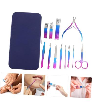 minkissy 1 Set Nail Set Travel Pedicure Kit Pedicure Care Tools Nail Scissors Grooming Kit Metal Manicure Kit Nail Polish Remover Tool Manicure Grooming Tool Cosmetic Olecranon Pu Leather - Buy Online on SooperMarket.com