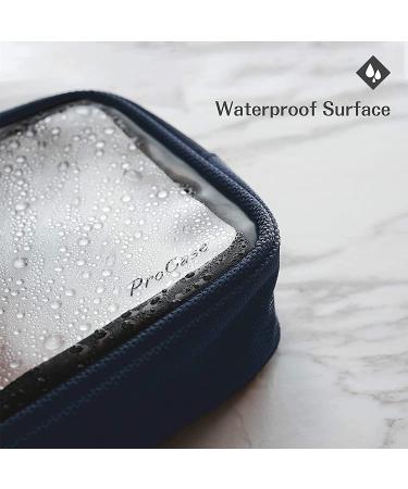 TSA Approved Clear Travel Toiletry Bag - Navy | Airport Compliant Organizer for Liquids, Cosmetics, Creams | ProCase - Buy Online on SooperMarket.com