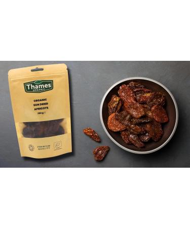 Sun Dried Apricots - Certified by Soil Association - Delicious Nutritious Convenient - All Natural No Added Sugar Non-GMO Unsulphured - Digestive - Thames Organic 1kg - Buy Online on SooperMarket.com