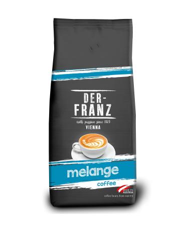 Der-Franz Melange coffee intensity 3/5 100% Arabica whole coffee beans 1000 g Melange 1 kg (1 pack)