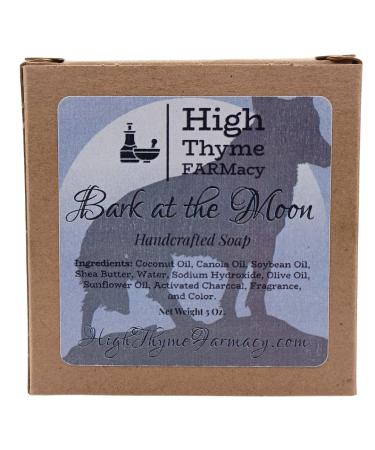 Bark at the Moon Charcoal Soap Bar - 5 Oz Handmade Men's Soap with Citrus & Amber - Earthy Lye Soap with Activated Charcoal for Healthy Skin - Buy Online on SooperMarket.com