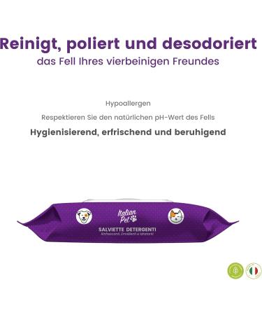 Biodegradable Aloe Vera & Lavender Pet Cleaning Wipes - 100 Disposable Wipes for Dogs Cats & Rabbits - Eco-Friendly Wet Wipes for Paws Muzzle & Fur - Buy Online on SooperMarket.com
