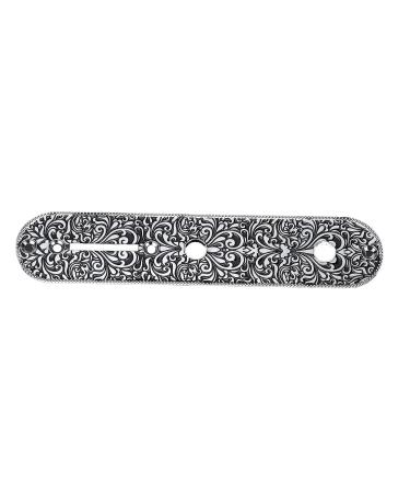 Guitar Control Plate Carved Metal Light Weight Small Guitar Control Plate Replacement for TL TELE(Silver)