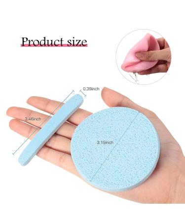 300 Piece Soft Face Cleansing Sponge Set | Makeup Removal, Exfoliating & Facial Care | Pink, Purple, Blue, Yellow, Green Colors | Ideal for Women & Girls - Buy Online on SooperMarket.com