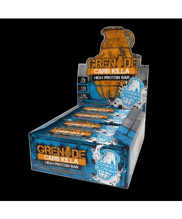 Carb Killa 12x60g Bar Cookies & Cream