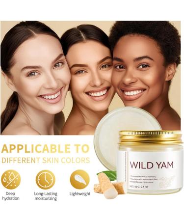 Wild Yam Cream Wild Yam Root Cream Wild Yam Cream Organic for Balance Organic Balancing Yam Cream for Women Body Cream Skin Moisturizer Hydrating & Anti Aging Face Cream for All Skin Types - Buy Online on SooperMarket.com