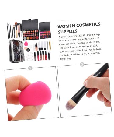 Balacoo Women's Makeup Set - 2 Stylish Cosmetic Bags & All-in-One Toiletry Kit for Professional Makeup - Durable & Portable Makeup Organizer - Buy Online on SooperMarket.com