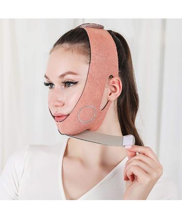 Vtrem Face Slimming Strap for Double Chin Graphene V Shaped Line Face Lifting Belt Anti Wrinkle Lady Facial Anti-Agin Band Chee Slimmer Beauty Tool Orange